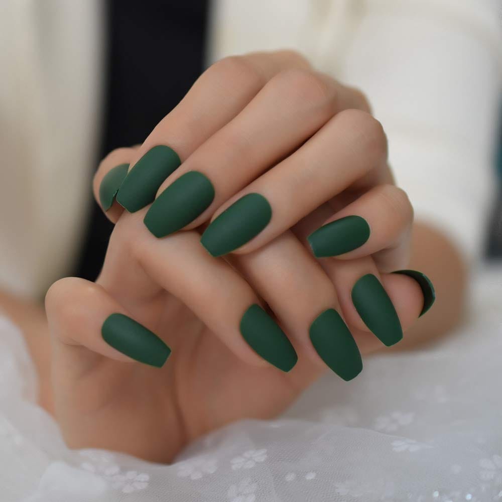 5 Stunning Green Coffin Nails You Need to Try - Nail Art Ideas and Tips