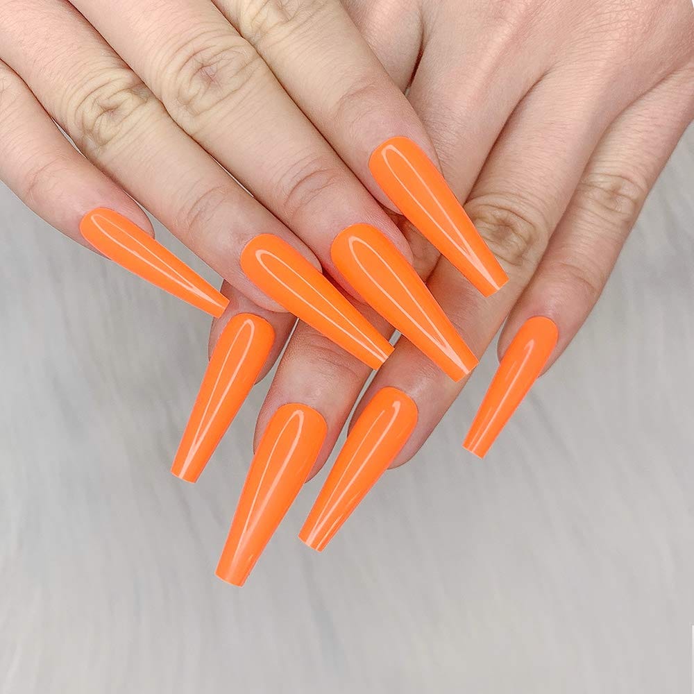 Top 5 Orange Press On Nails for a Stylish Manicure