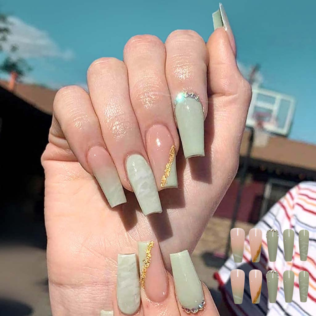 5 Stunning Green Coffin Nails You Need to Try - Nail Art Ideas and Tips