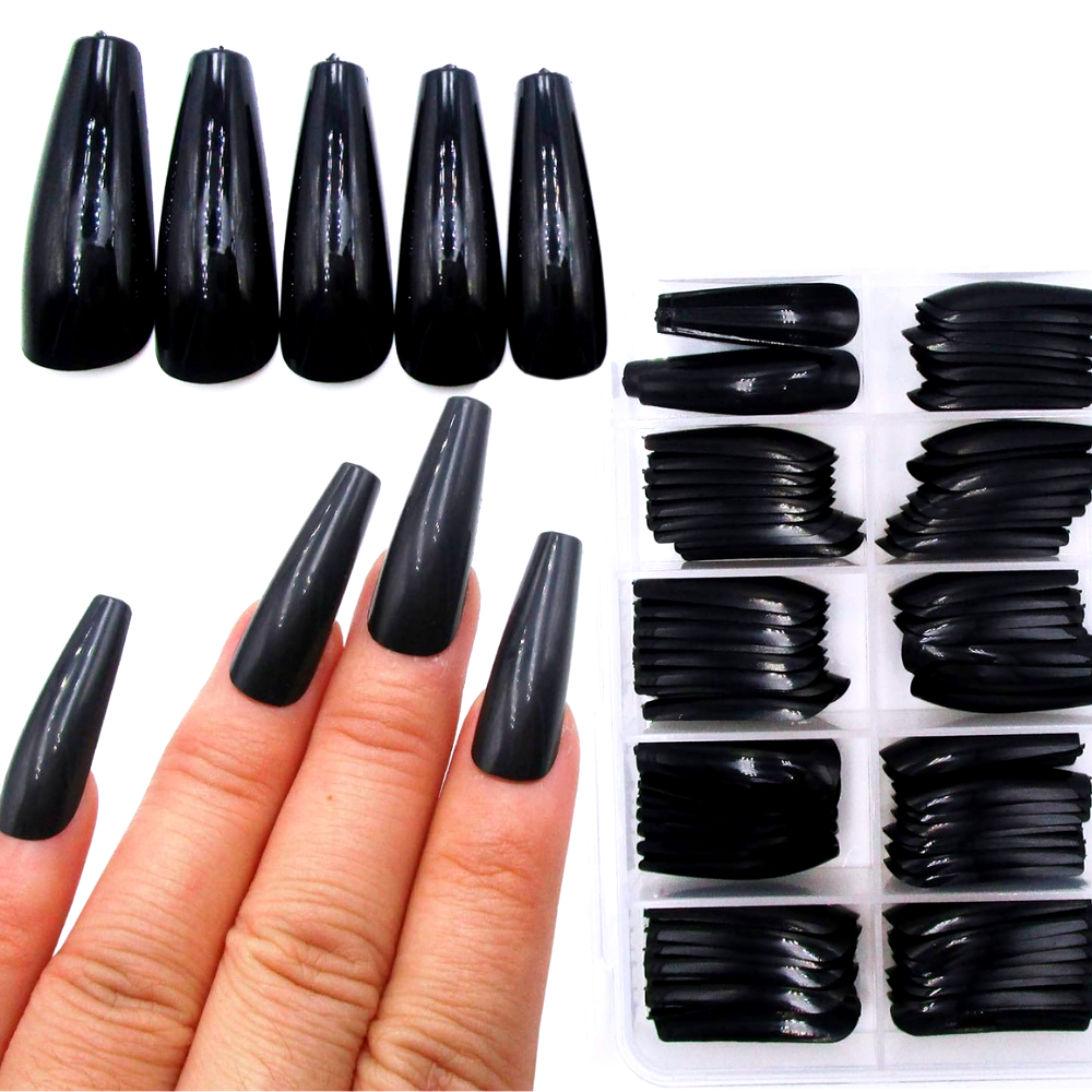 8 Must-Have Black Coffin Nails for a Chic and Edgy Look