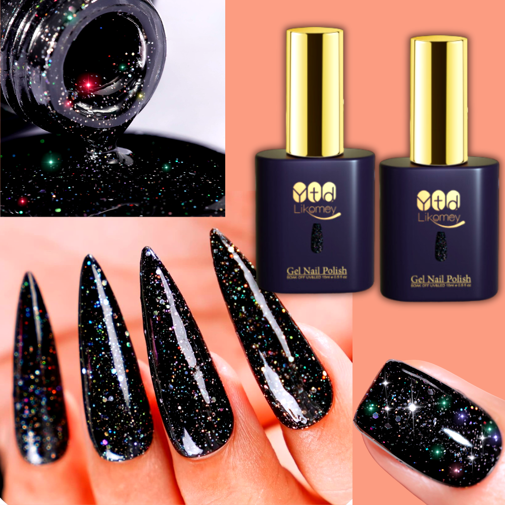 Glitter Power! Top 7 Black Glitter Nail Polishes to Try at Home