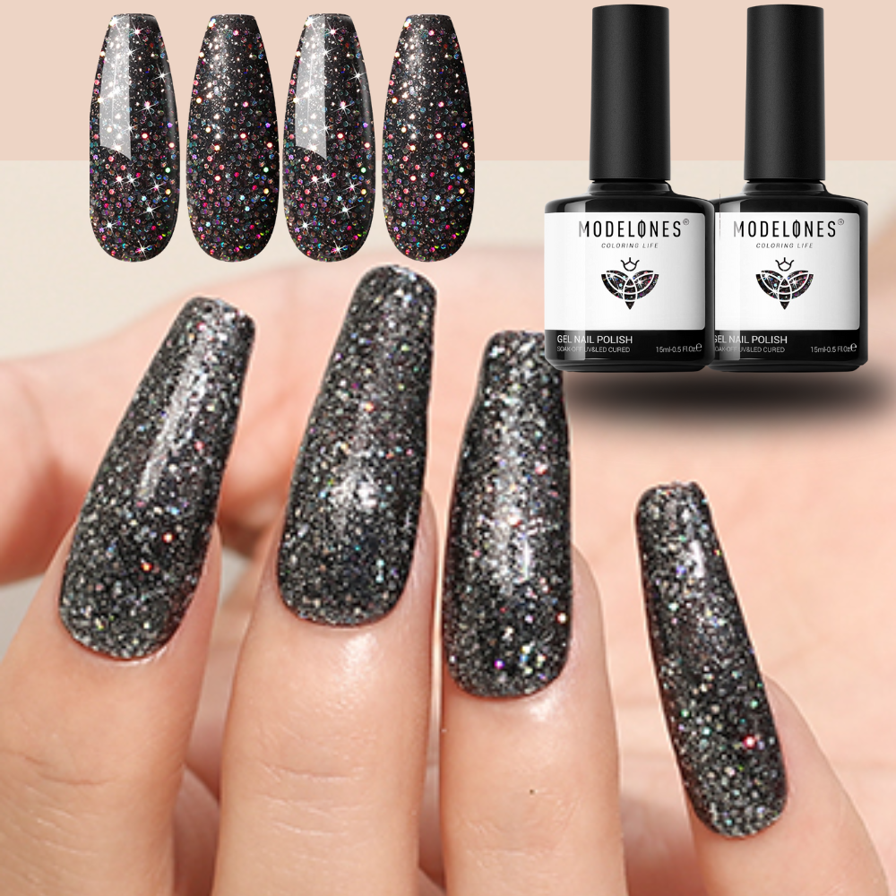 Glitter Power! Top 7 Black Glitter Nail Polishes to Try at Home