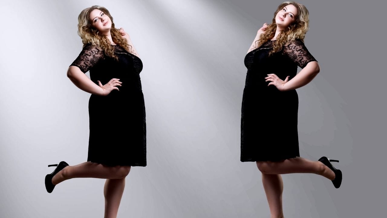 plus size black party dresses