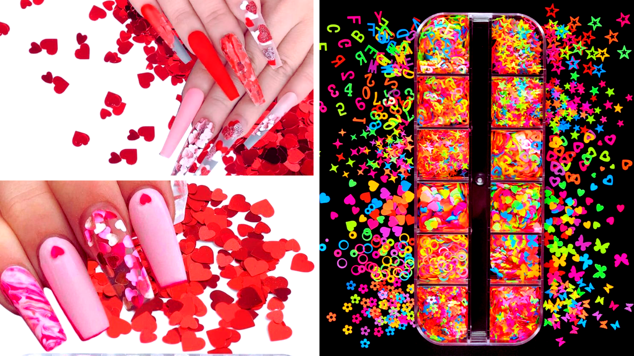 confetti nails