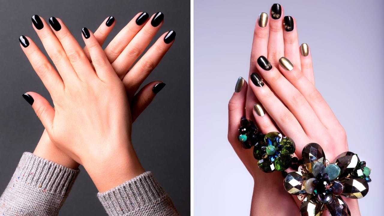 is black nail polish classy